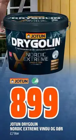 Obs Bygg JOTUN DRYGOLIN NORDIC EXTREME VINDU OG DØR tilbud