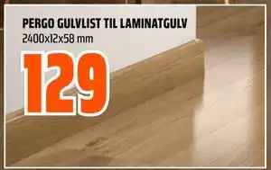 Obs Bygg PERGO GULVLIST TIL LAMINATGULV tilbud