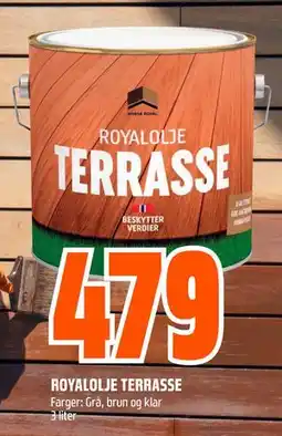 Obs Bygg ROYALOLJE TERRASSE tilbud