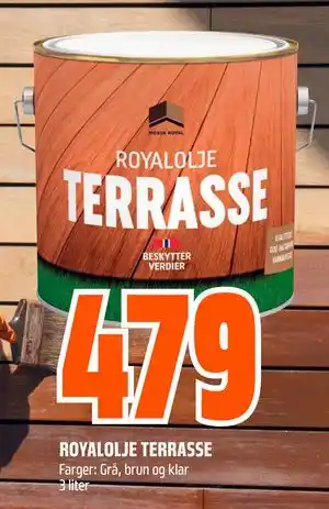Obs Bygg ROYALOLJE TERRASSE tilbud