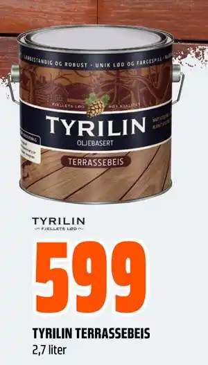Obs Bygg TYRILIN TERRASSEBEIS tilbud
