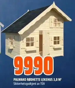 Obs Bygg PALMAKO RØDHETTE LEKEHUS 3,8 M² tilbud