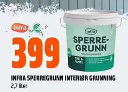 Obs Bygg INFRA SPERREGRUNN INTERIØR GRUNNING tilbud