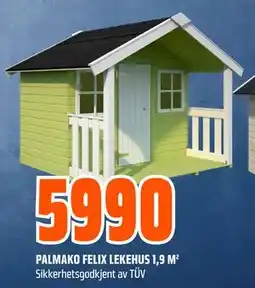 Obs Bygg PALMAKO FELIX LEKEHUS 1,9 M² tilbud