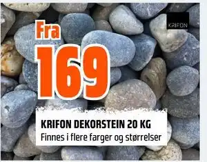 Obs Bygg KRIFON DEKORSTEIN 20 KG tilbud