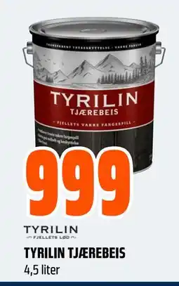 Obs Bygg TYRILIN TJÆREBEIS tilbud