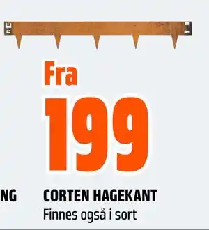 Obs Bygg CORTEN HAGEKANT tilbud
