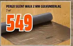 Obs Bygg PERGO SILENT WALK 2 MM GULVUNDERLAG tilbud