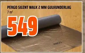 Obs Bygg PERGO SILENT WALK 2 MM GULVUNDERLAG tilbud