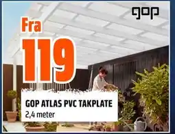 Obs Bygg GOP ATLAS PVC TAKPLATE tilbud