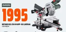 Obs Bygg METABO KGS 216 M KAPP- OG GJÆRSAG tilbud