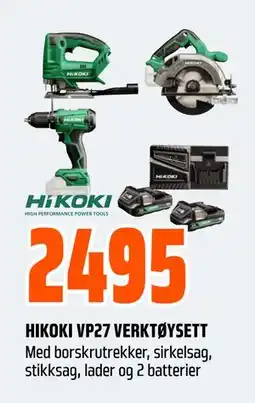 Obs Bygg HIKOKI VP27 VERKTØYSETT tilbud