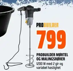 Obs Bygg PROBUILDER MØRTEL OG MALINGSRØRER tilbud