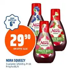 Coop Obs NORA SQUEEZY tilbud