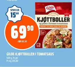 Coop Obs GILDE KJØTTBOLLER I TOMATSAUS tilbud