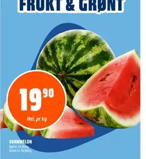 Coop Obs VANNMELON tilbud