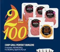 Coop Obs COOP GRILL PERFEKT BURGERE tilbud