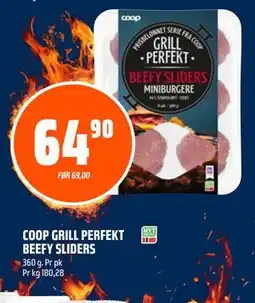 Coop Obs COOP GRILL PERFEKT BEEFY SLIDERS tilbud