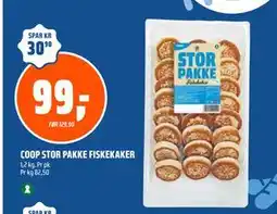 Coop Obs COOP STOR PAKKE FISKEKAKER tilbud