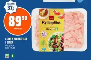 Coop Obs COOP KYLLINGFILET I BITER tilbud
