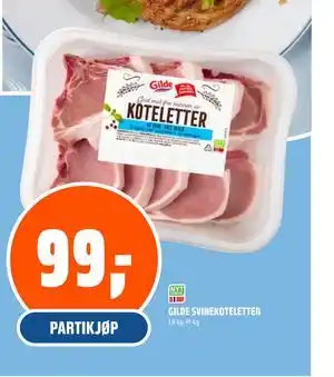 Coop Obs GILDE SVINEKOTELETTER tilbud