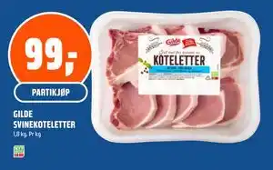 Coop Obs GILDE SVINEKOTELETTER tilbud