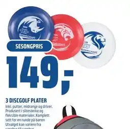 Coop Obs 3 DISCGOLF PLATER tilbud