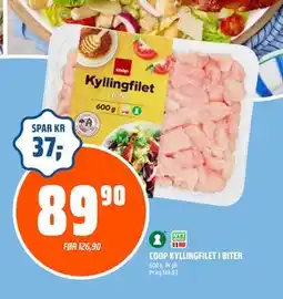 Coop Obs COOP KYLLINGFILET I BITER tilbud