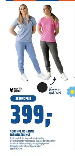 Coop Obs NORTHPEAK HANNE TRENINGSBUKSE tilbud