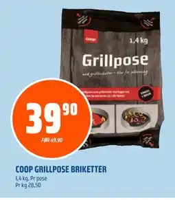 Coop Obs COOP GRILLPOSE BRIKETTER tilbud