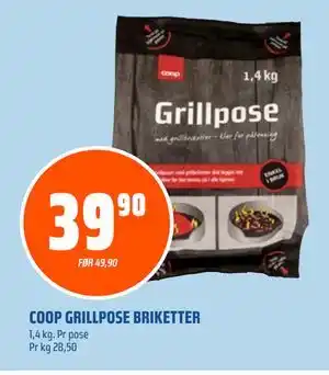 Coop Obs COOP GRILLPOSE BRIKETTER tilbud