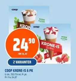 Coop Obs COOP KRONE-IS 6 PK tilbud