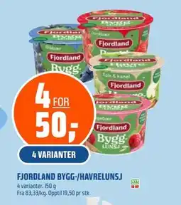 Coop Obs Fjordland Bygg-/Havrelunsj tilbud