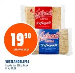 Coop Obs VESTLANDSLEFSE tilbud