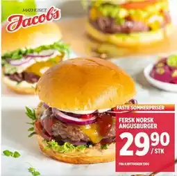 Jacobs FERSK NORSK ANGUSBURGER tilbud