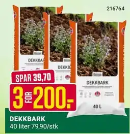 Europris DEKKBARK tilbud