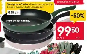Rusta Stekepanne Cutler tilbud