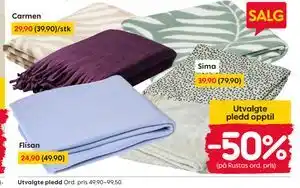 Rusta Utvalgte pledd tilbud