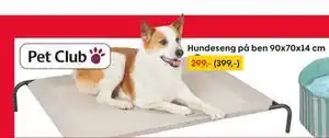 Rusta Hundeseng på ben 90x70x14 cm tilbud
