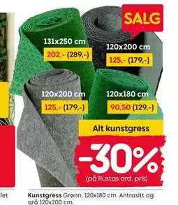 Rusta Kunstgress tilbud