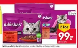 Rusta Whiskas våtfôr, katt tilbud