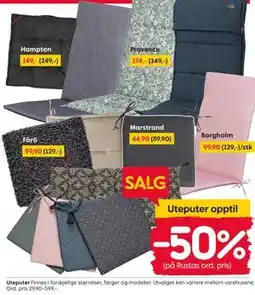 Rusta Uteputer tilbud