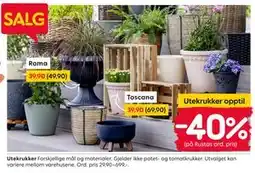 Rusta Utekrukker tilbud