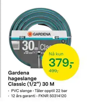 Felleskjøpet Gardena hageslange Classic (1/2”) 30 M tilbud