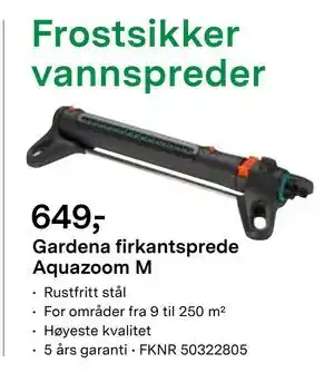 Felleskjøpet Frostsikker vannspreder tilbud