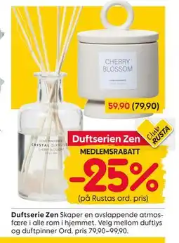Rusta Duftserien Zen tilbud
