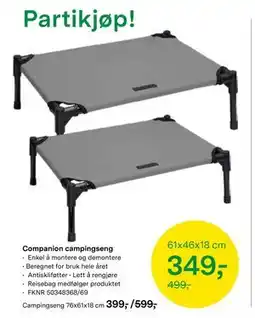 Felleskjøpet Companion campingseng tilbud