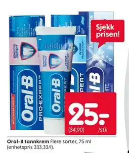 Rusta Oral-B tannkrem tilbud