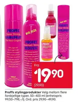 Rusta Proffs stylingprodukter tilbud