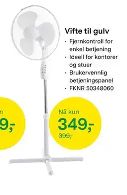 Felleskjøpet Vifte til gulv tilbud
